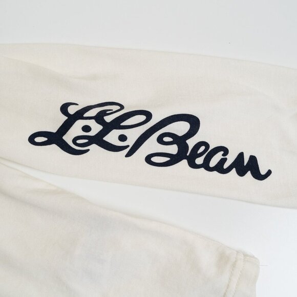 LL Bean Long Sleeve Pocket Tee Washed Organic Cotton Graphic Retro Nature - Picture 8 of 12
